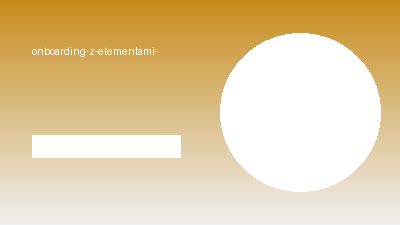 Onboarding z elementami gry